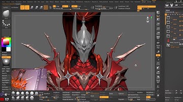 Solo Leveling: Igris character sculpting in zbrush PART-6 Helmet cleanup