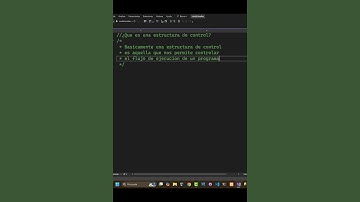 ¿Qué es una estructura de control? #csharp #microsoft #net
