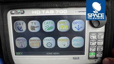 What to expect when aligning a wideband LNB on the ROVER TAB 700