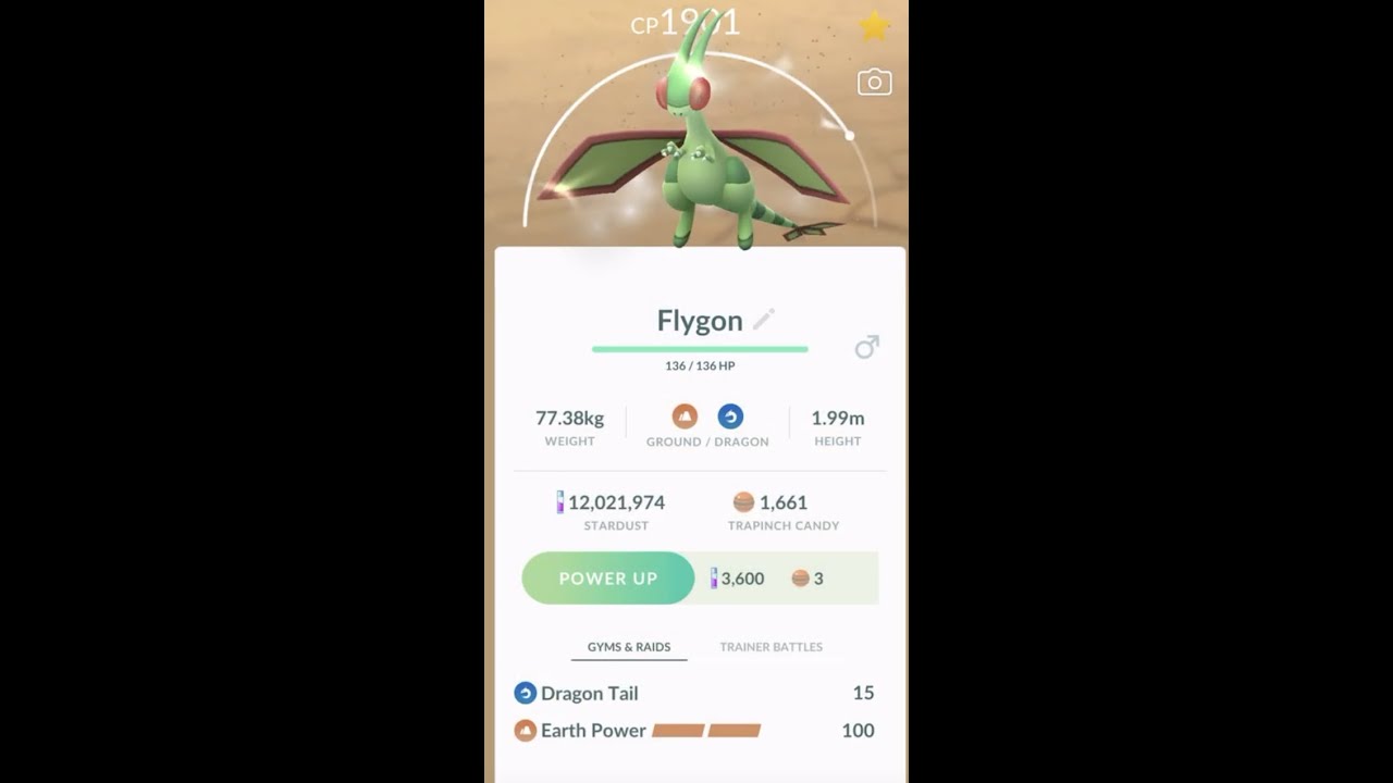 Perfect IV Purified Flygon with Earth Power - YouTube