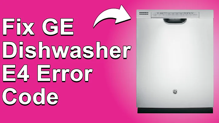 How To Fix GE Dishwasher E4 Error Code (How To Troubleshoot Error Code E4 In GE Dishwasher)