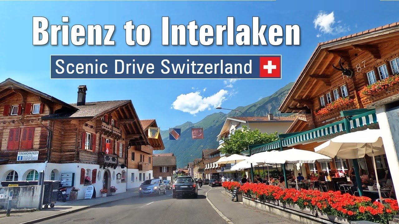 Brienz to Interlaken [4K] 🔆 Summer Road Trip & Scenic Drive Switzerland