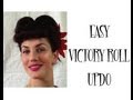 How To EASY double VICTORY ROLL updo RETRO pinup VINTAGE hairstyle - Fitfully Vintage