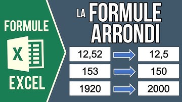 EXCEL - ARRONDIR LES NOMBRES AVEC LA FORMULE ARRONDI (Nombre de décimales, arrondi à la dizaine...)