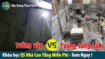 Bóc khối lượng tường tầng hầm và tường vây barrette khác nhau thế nào?