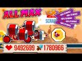 C.A.T.S MAXING HEALTH ON A FULLY MAX MACHINE FOR SCRAP RUN - Crash Arena Turbo Stars