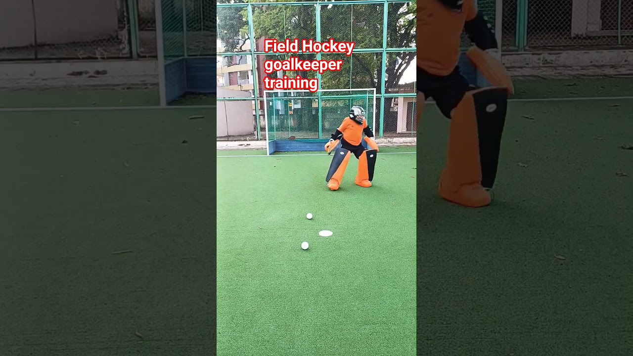 field Hockey goalkeeper training