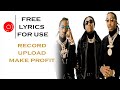 Free lyrics rap like migos  free to use  best rap lyrics for free free unused rap 