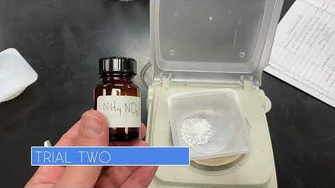 AP   Ammonium Nitrate Test