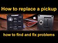 How to replace or repair an acoustic guitar pickup and preamp (piezo pickup)