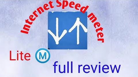 Internet Speed Meter Lite How To Use