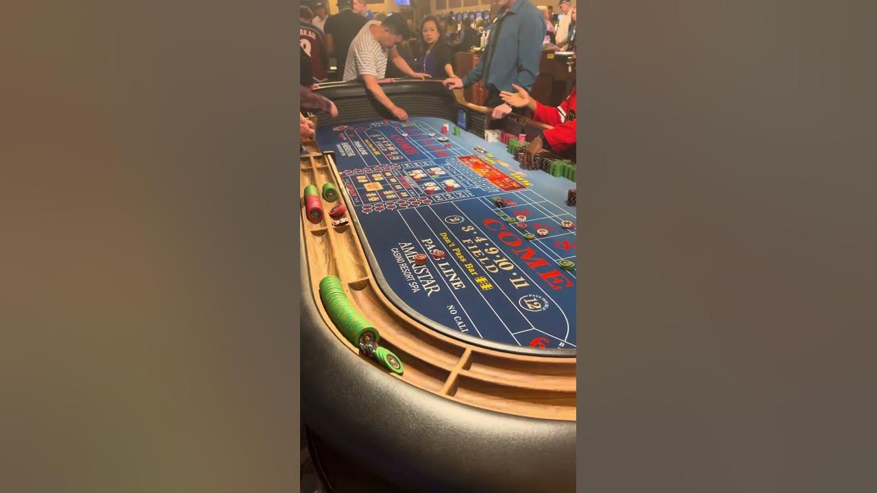 🔥 CRAP TABLE ACTION AMERISTAR BLACKHAWK COLORADO. HE ROLLED 15 9S THIS