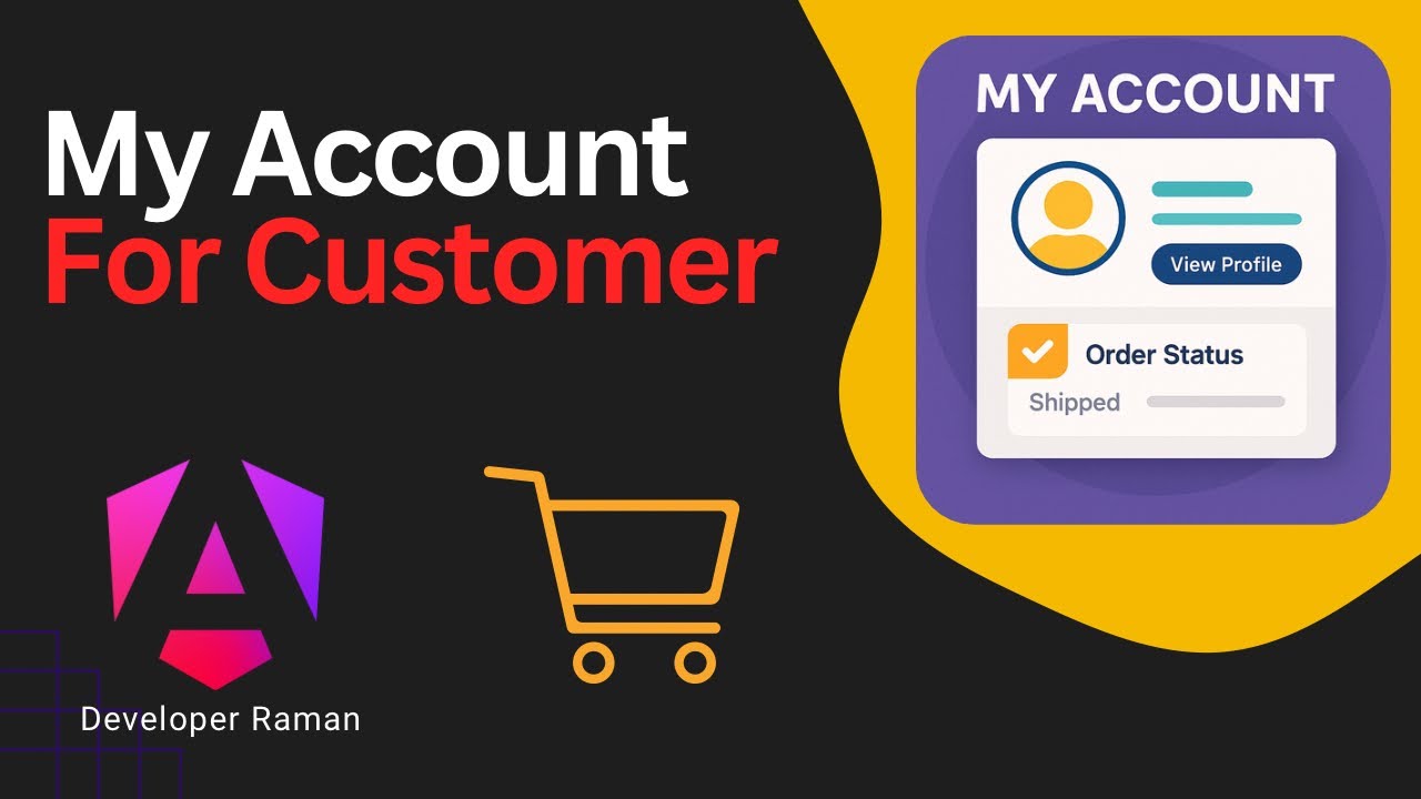 My Account Page in Angular | View Profile & Order Status for Customers ...