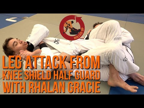 Leg attacks from the knee shield half guard - Bonus Technique 1 Rhalan Gracie