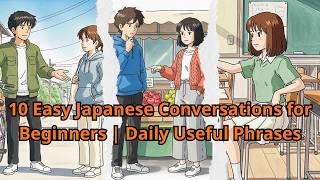 10 Slow Japanese Conversations for Beginners | Daily Useful Phrases | 日本語学習 | Japanese for Beginners