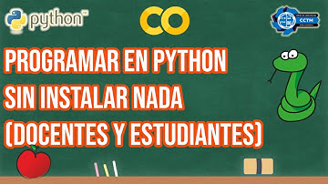 🍎 + 🐍 ¿Cómo programar en Python sin instalar nada? | Google Colab | ¡Muy fácil!