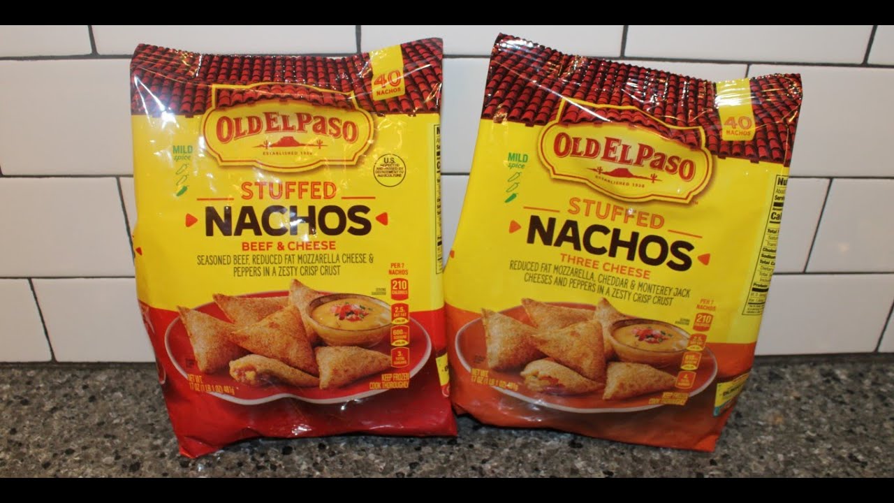 Old El Paso Stuffed Nachos Beef & Cheese and Three Cheese Review YouTube
