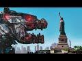 Mechagodzilla vs Statue of Liberty Remastered
