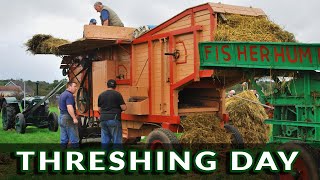 Vintage Farming Ireland Threshing Oats  Irish Farming Documentary  Videos of Irish Farming Life