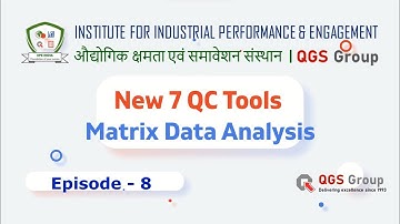 Episode-8 : Matrix Data Analysis | New 7 QC Tools