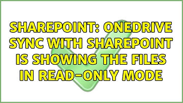 Sharepoint: OneDrive Sync with SharePoint is showing the files in Read-Only mode
