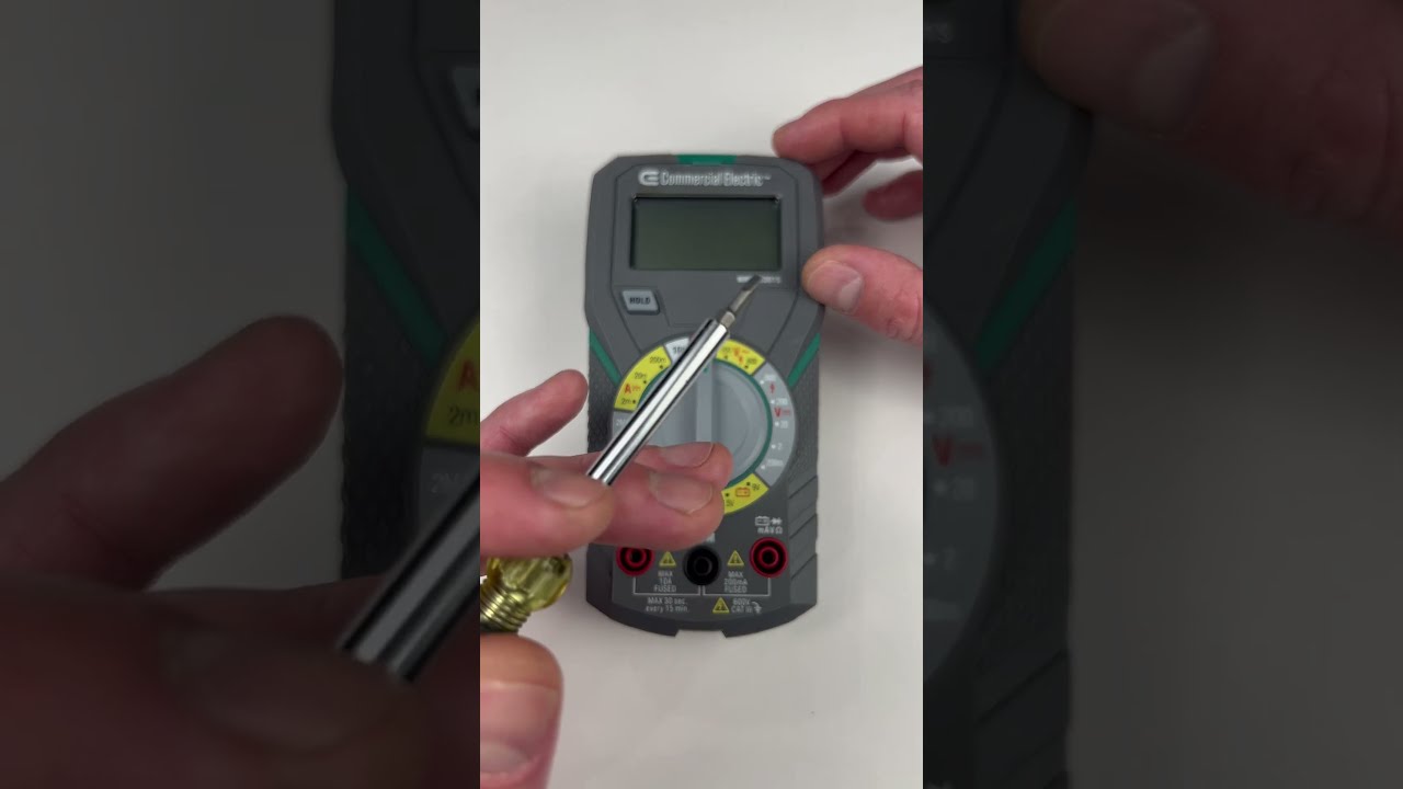 Multimeter Basics Part 1 Commercial Electric MMM 8301s