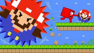 Мульт Numberblocks vs the Giant Mega Mario Maze Mayhem Big trouble in Mario maze Game Animation