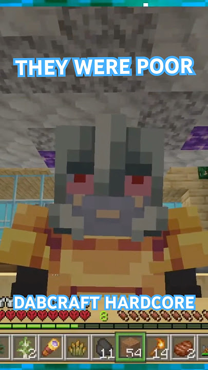 They Were Poor in Hardcore Minecraft