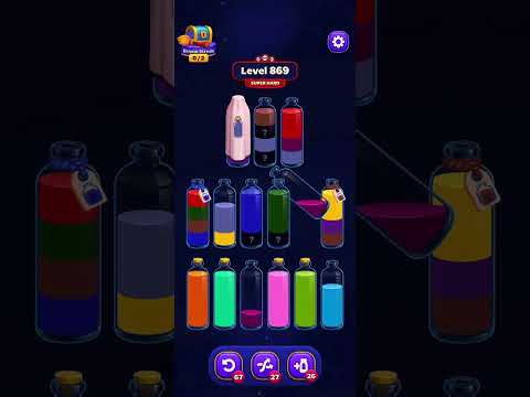 Magic Sort! Level 869 Super Hard Strategy