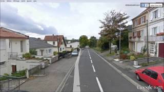 Virtual Driving On Google Street View - Saint-Julien-Les-Metz to Metz, France screenshot 3