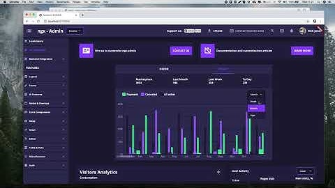 Flutter showcase - Admin dashboard