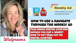 WALGREENS- How to read and use the new Ad/PLUS know which digitals to clip so you don’t lose them! screenshot 2