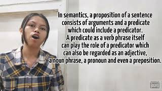 Predicate in semantic
