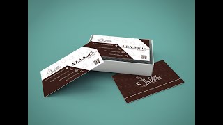 How to create a coffee shop visiting card | How To Create Visiting Card In Adobe Illustrator Easily.