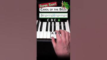 Thumbnail of Carol of the Bells - anyone can play this! (Piano Tutorial) 🎄🎉🎹