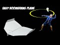 Easy small boomerang Plane ! how to make a paper airplane that comes back to you Tutorial