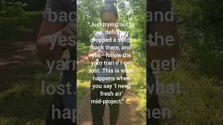 Download Lagu Crocheting While Walking in Nature 🌲🧶 | Cozy Chaos in the Wild Woods #crochet MP3