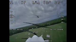 E Flight Apprentice FPV Vector testing with crash 30mph winds