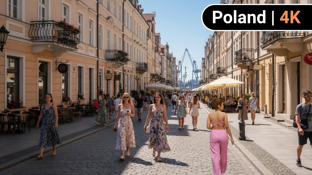 Poland Walking Tour 4K 🇵🇱 | Beautiful Old Towns & Real Street Life