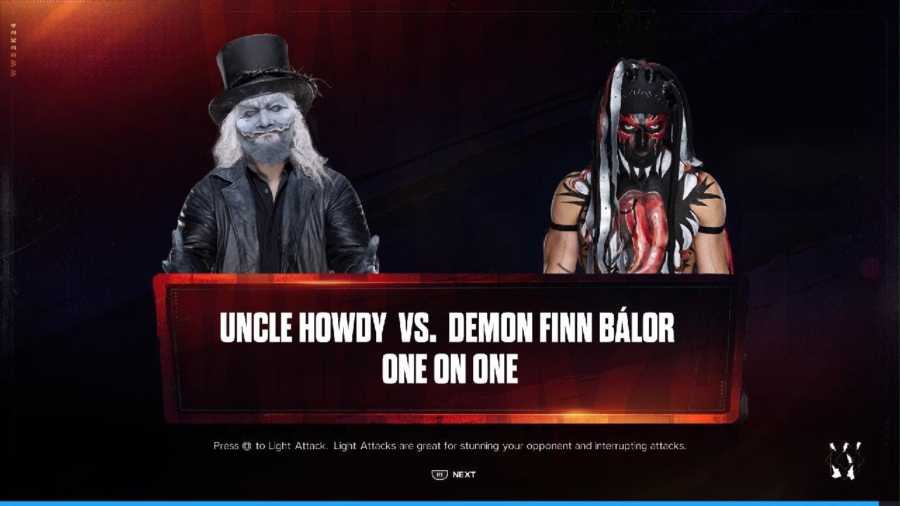 WWE 2K24 Demon finn balor vs Uncle howdy - YouTube