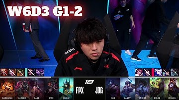 JDG vs FPX - Game 2 | Week 6 Day 3 LPL Spring 2023 | JD Gaming vs FunPlus Phoenix G2