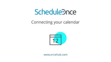 ScheduleOnce - Connecting your calendar