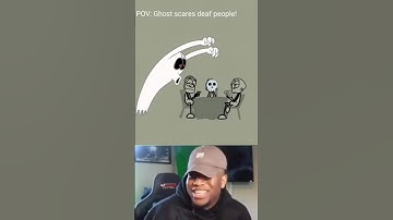 POV ghost scares deaf people 🤣 #funny #shorts #animation #memes #virlshort #troolface