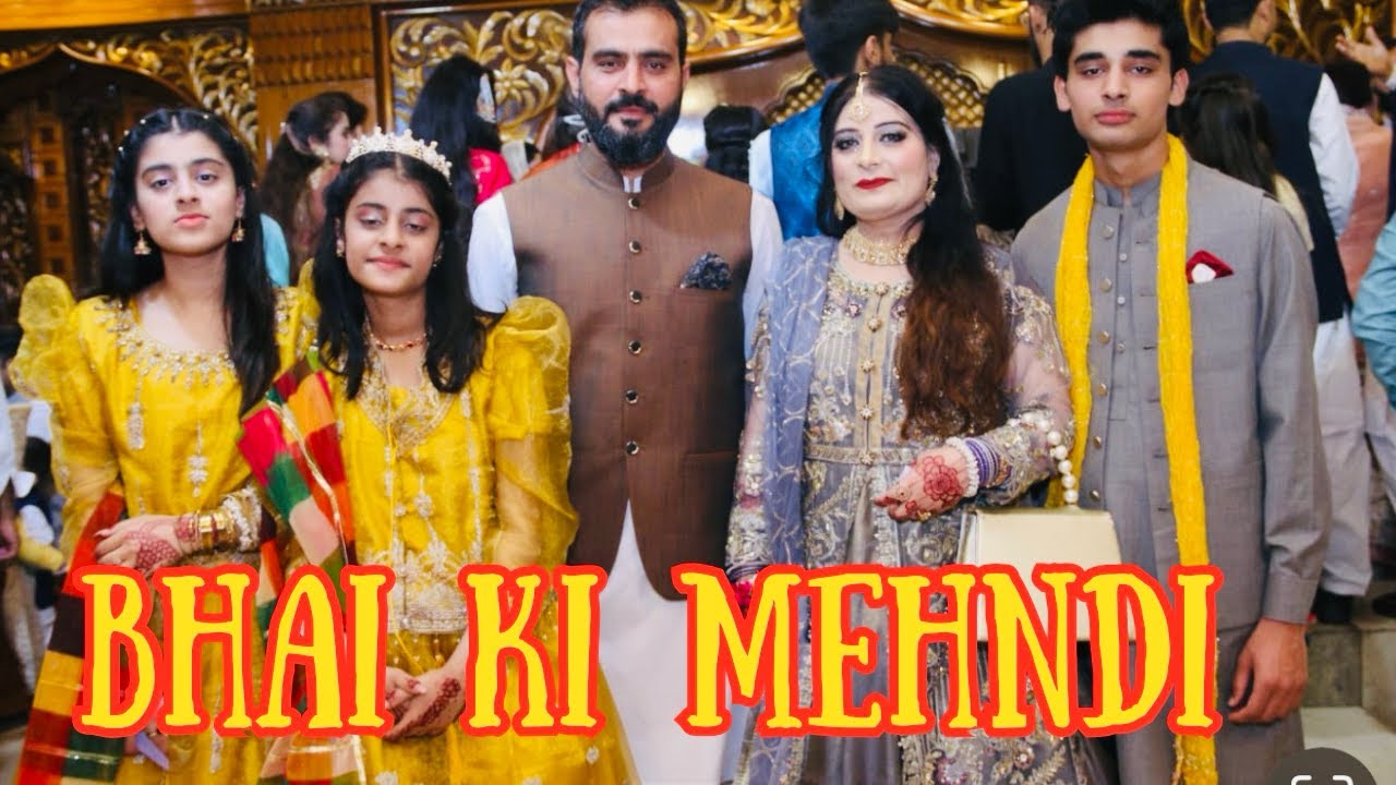 Bhai ki Mehndi function (Minahil family vlogs) - YouTube