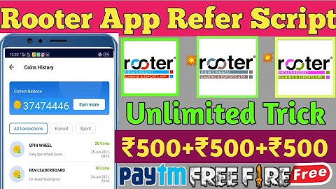 Rooter App Unlimited Trick | Rooter App Coin Added Script | Rooter App Coin Hack | Rooter App