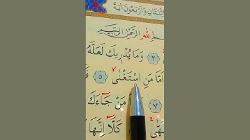 سورة عبس الأية 1 إلى 13 بصوت سعد الغامدي