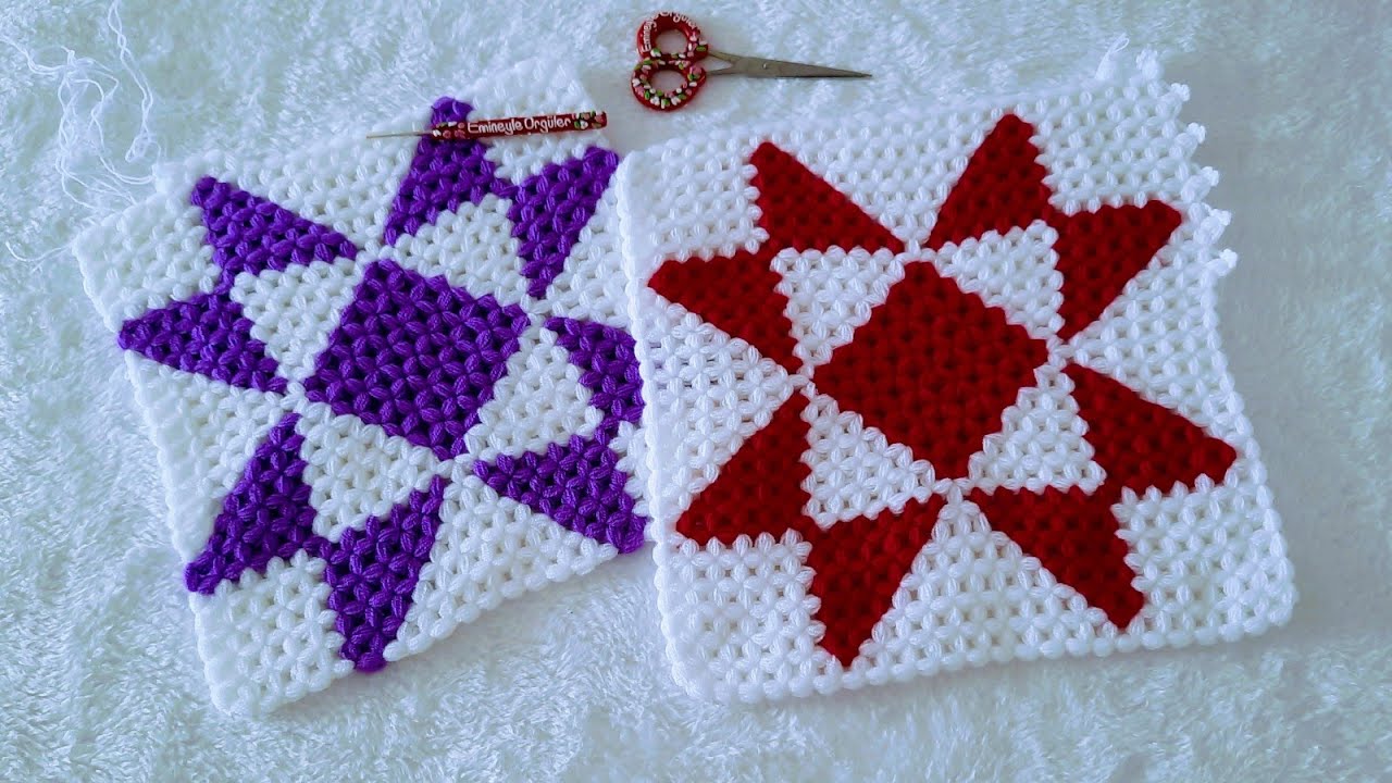 2024💜 muhteşem tasarım ✅️kare lif modeli 🧶#enyenimodeller #knitting #tigisi