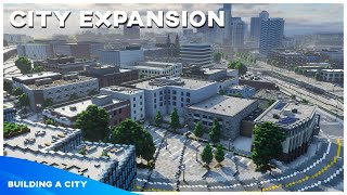 Expanding the City // Building A City #106 // Minecraft Timelapse