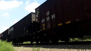 A FAST empty hopper train throught Cassandera