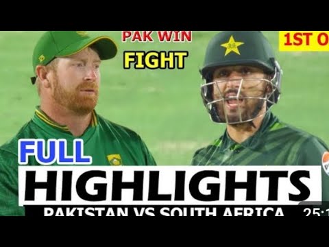 PAKISTAN VS SOUTH AFRICA | FULL HIGHLIGHTS | 1ST ODI MATCH 2024 | PAK ...